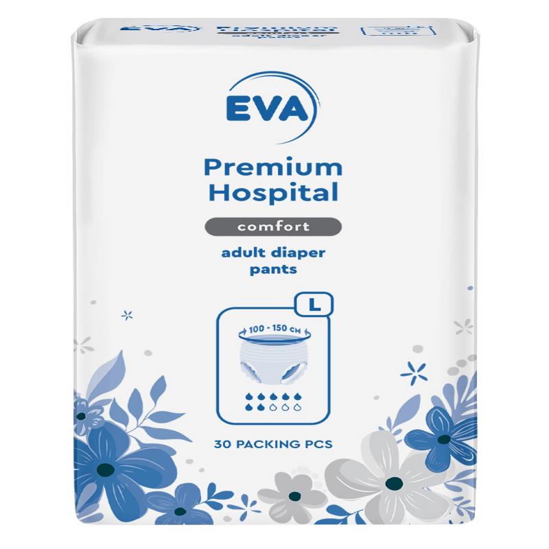 Підгузники-труси для дорослих EVA premium hospital Comfort, розмір L